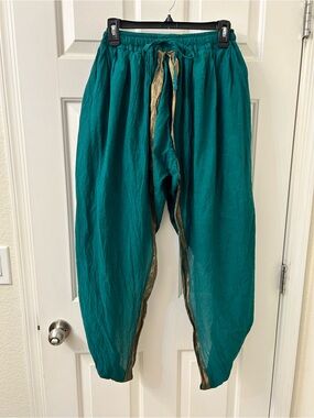 Isha Save the Weave Teal Harem Dhoti Pants 🧵✨